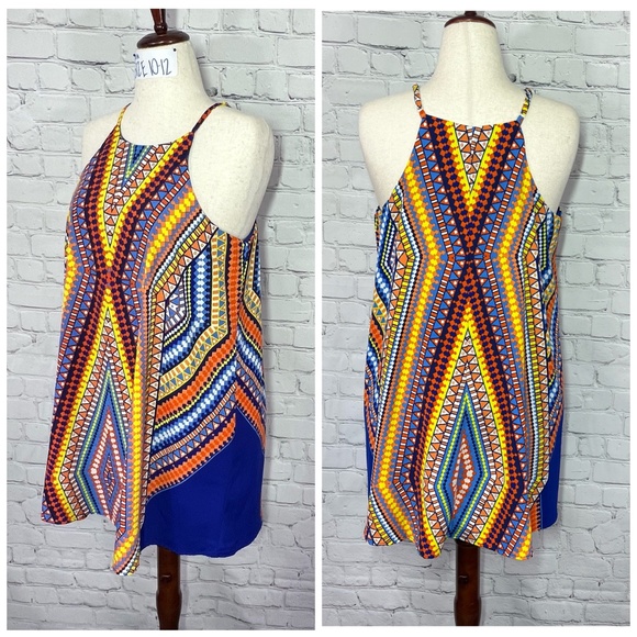 👗Colorful Graphic Adjustable Tent Dress - Picture 4 of 9